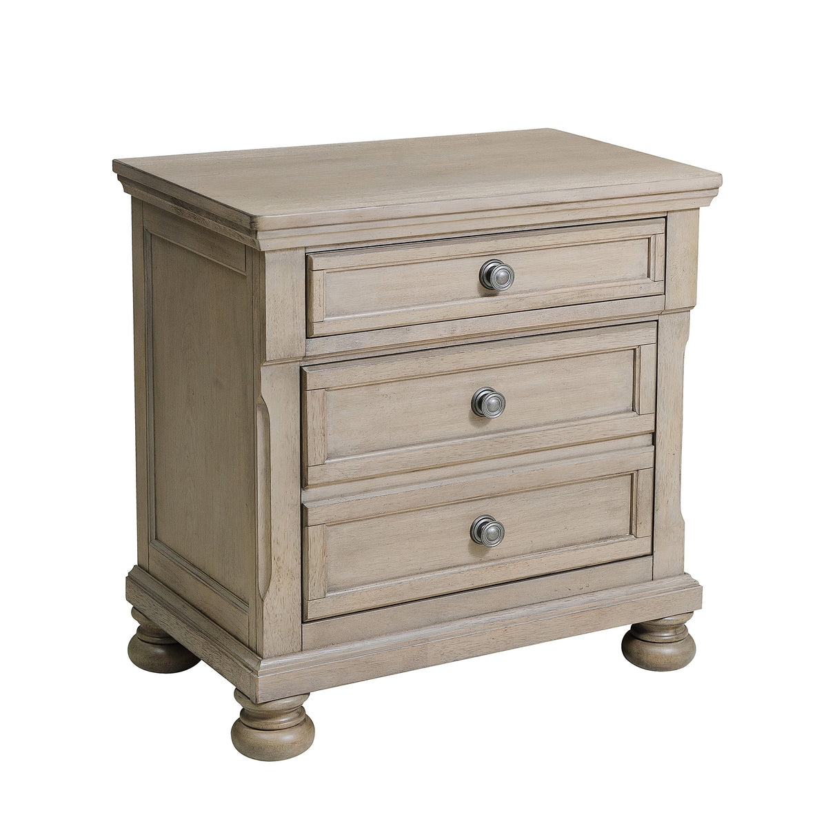 Bethel Wire Brushed Gray Nightstand from Homelegance - Luna Furniture
