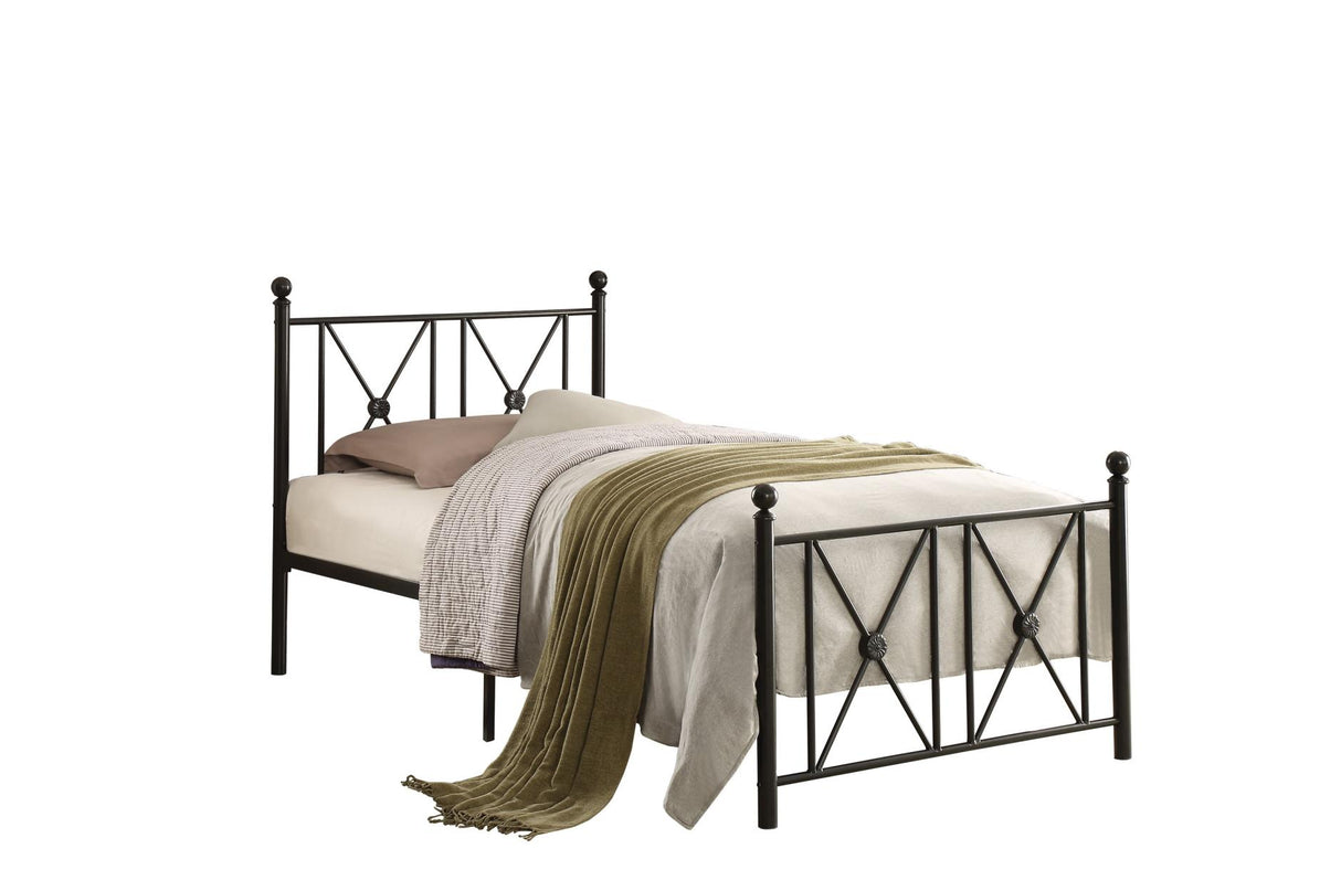 Mardelle Black Twin Metal Platform Bed | 2047 - Luna Furniture