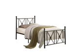 Mardelle Black Twin Metal Platform Bed | 2047 - Luna Furniture