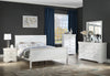 Louis Philip White Queen Sleigh Bed - Luna Furniture
