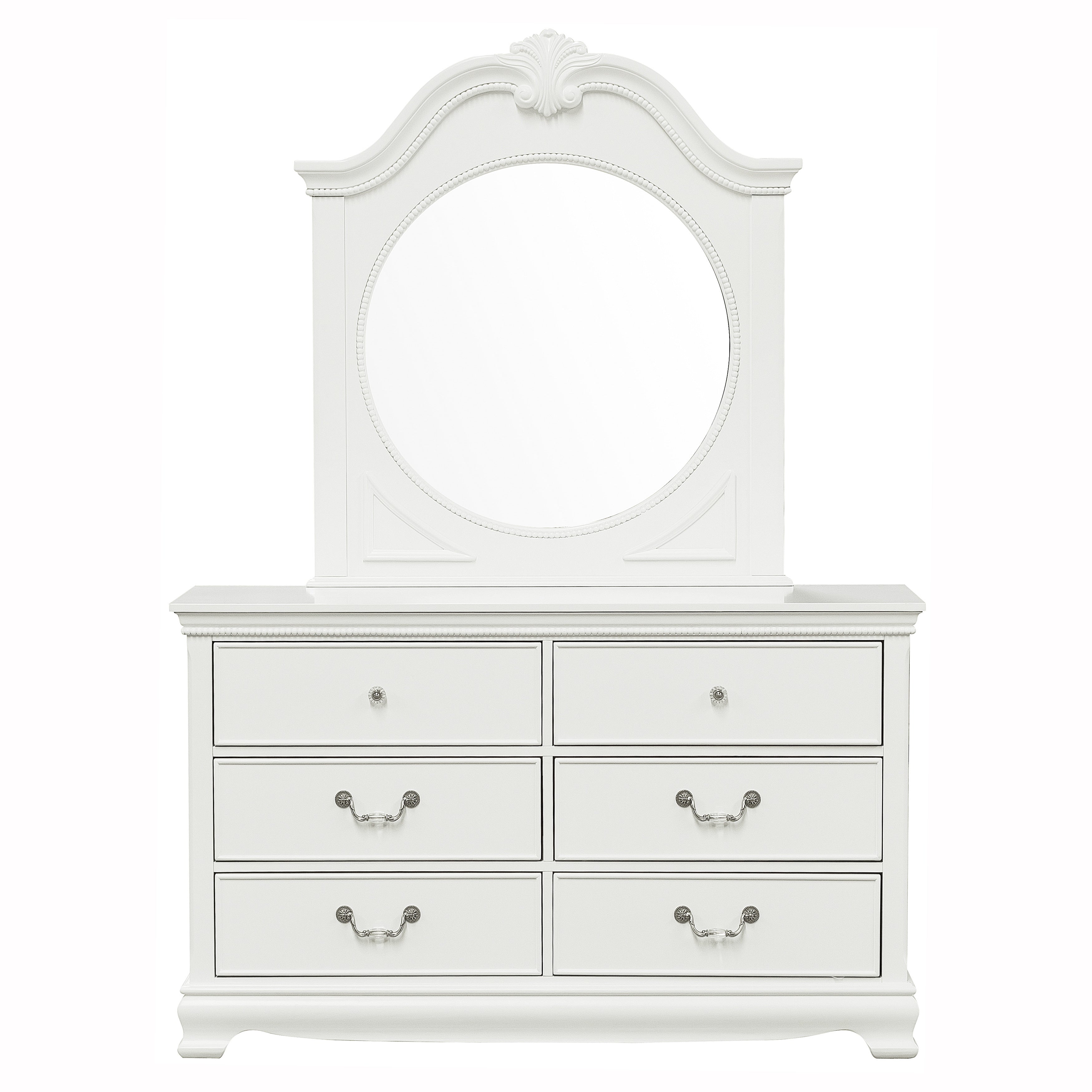 Lucida White Mirror (Mirror Only) from Homelegance - Luna Furniture