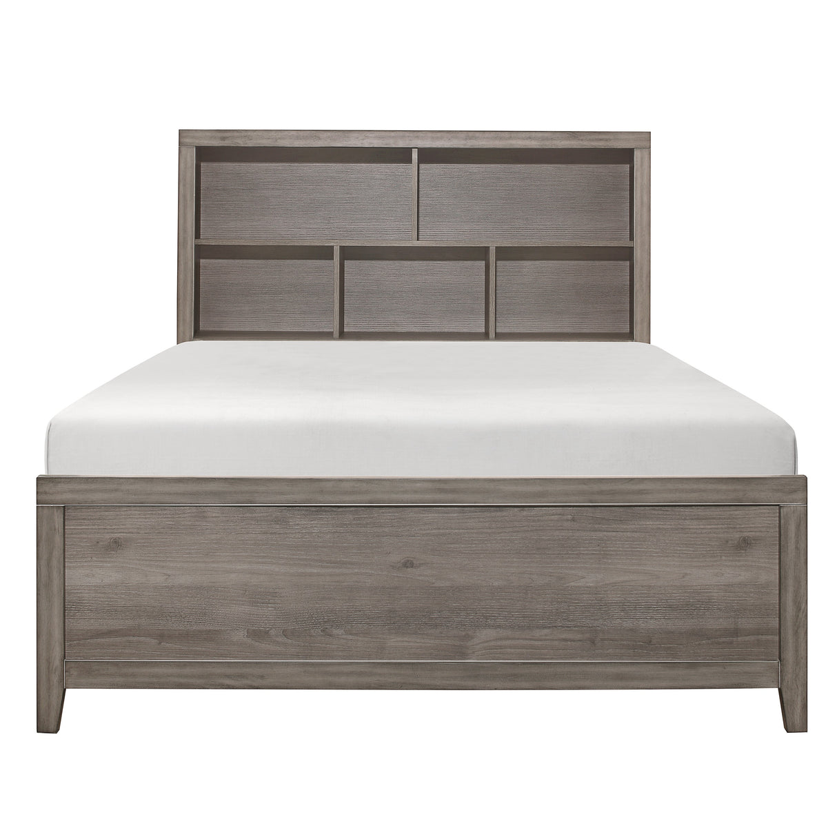 Woodrow Brownish Gray Queen Platform Bed from Homelegance - Luna Furniture