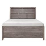 Woodrow Brownish Gray 4-Piece Bedroom Set (Queen Bed, Nightstand, Dresser, Mirror) from Homelegance - Luna Furniture
