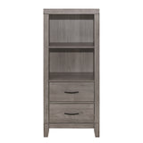 Woodrow Brownish Gray Pier/Tower Nightstand from Homelegance - Luna Furniture