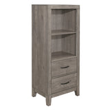 Woodrow Brownish Gray Pier/Tower Nightstand from Homelegance - Luna Furniture