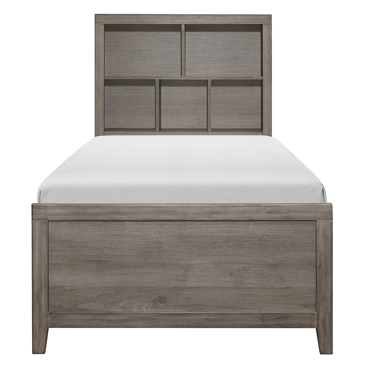 Woodrow Brownish Gray Twin Platform Bed from Homelegance - Luna Furniture