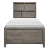 Woodrow Brownish Gray Twin Platform Bed from Homelegance - Luna Furniture