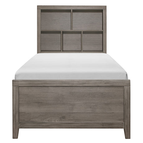 Woodrow Brownish Gray Twin Platform Bed from Homelegance - Luna Furniture
