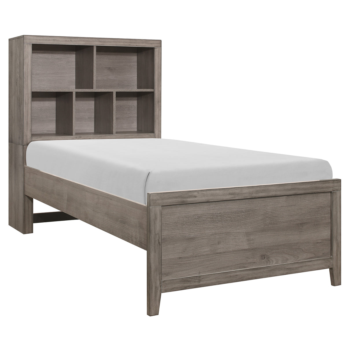 Woodrow Brownish Gray Twin Platform Bed from Homelegance - Luna Furniture