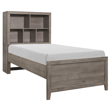 Woodrow Brownish Gray Twin Platform Bed from Homelegance - Luna Furniture