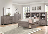 Woodrow Brownish Gray Twin Platform Bed from Homelegance - Luna Furniture