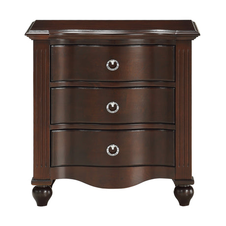 Meghan Espresso Nightstand from Homelegance - Luna Furniture