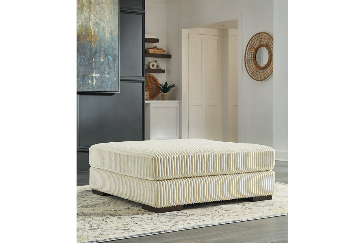 Lindyn Ivory Oversized Accent Ottoman from Ashley - Luna Furniture