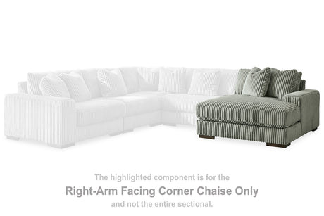 Lindyn Fog Right-Arm Facing Corner Chaise from Ashley - Luna Furniture