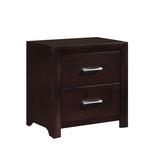 Edina Espresso Upholstered Panel Bedroom Set from Homelegance - Luna Furniture