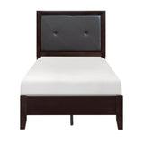Edina Espresso Upholstered Youth Bedroom Set from Homelegance - Luna Furniture