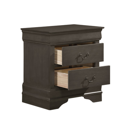 Mayville Stained Gray Nightstand from Homelegance - Luna Furniture
