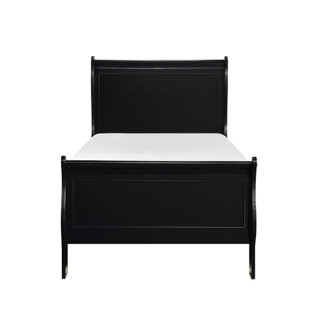 Mayville Black Twin Sleigh Bed from Homelegance - Luna Furniture
