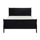 Mayville Black Queen Sleigh Bed from Homelegance - Luna Furniture