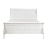 Mayville White Full Sleigh Bed from Homelegance - Luna Furniture