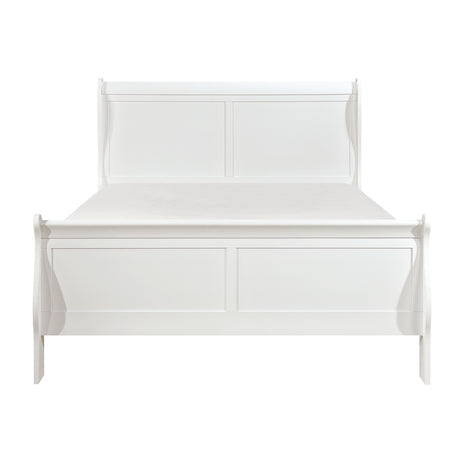 Mayville White Eastern King Bed from Homelegance - Luna Furniture