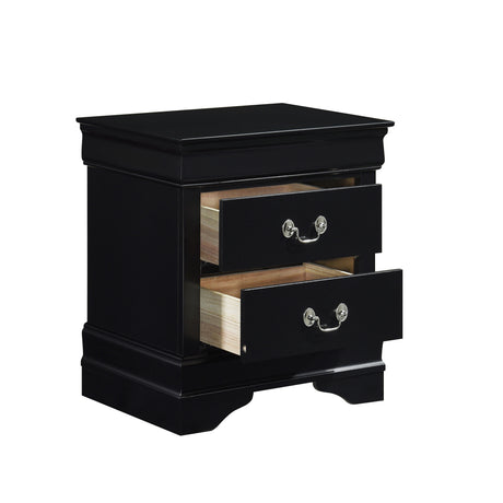 Mayville Black 4-Piece Youth Bedroom Set (Twin Bed, Nightstand, Dresser, Mirror) from Homelegance - Luna Furniture