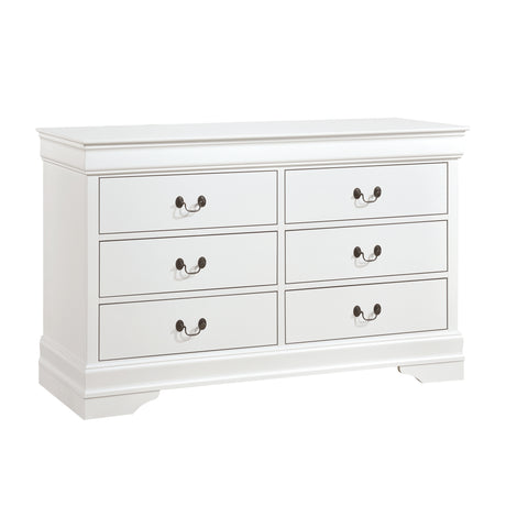 Mayville White 4-Piece Youth Bedroom Set (Twin Bed, Nightstand, Dresser, Mirror) from Homelegance - Luna Furniture