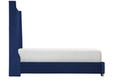 Franco Blue Velvet King Upholstered Bed from Homelegance - Luna Furniture