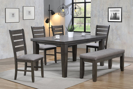Bardstown Gray Extendable Dining Set - Luna Furniture