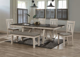 Maribelle Chalk/Gray Dining Bench from Crown Mark - Luna Furniture