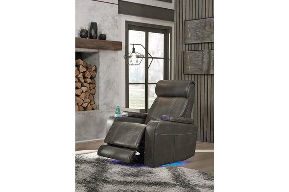 Screen Time Graphite Power Recliner