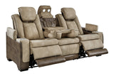 Next-Gen DuraPella Sand Power Reclining Sofa from Ashley - Luna Furniture