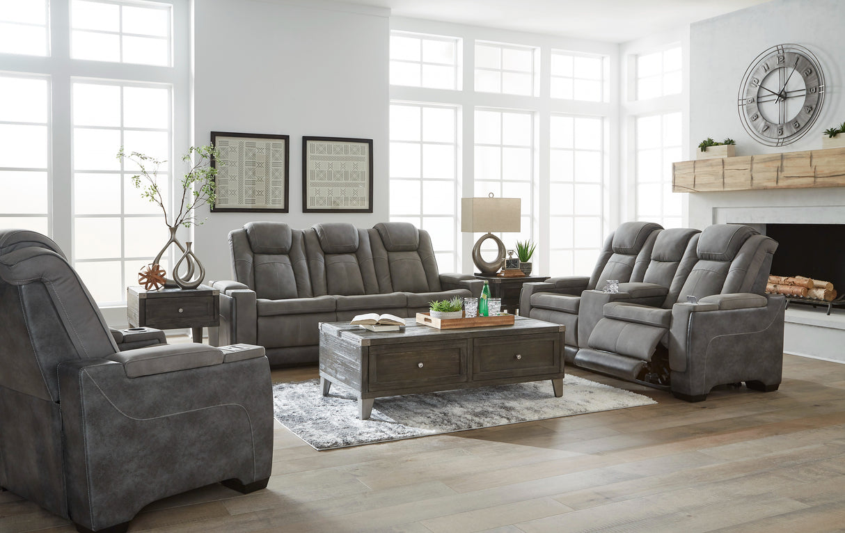Next-Gen Durapella Slate Power Reclining Living Room Set from Ashley - Luna Furniture