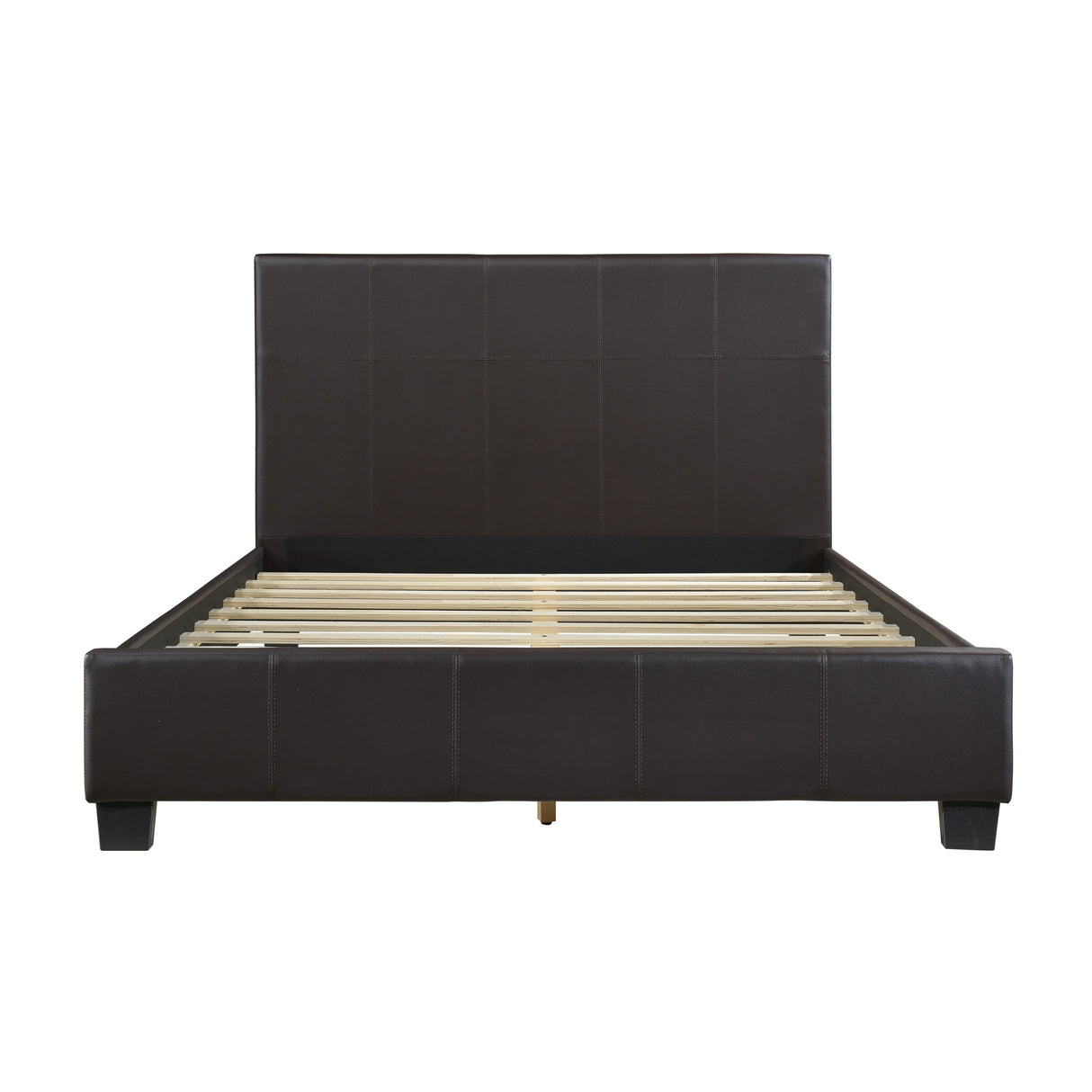 Lorenzi Dark Brown Eastern King Platform Bed from Homelegance - Luna Furniture