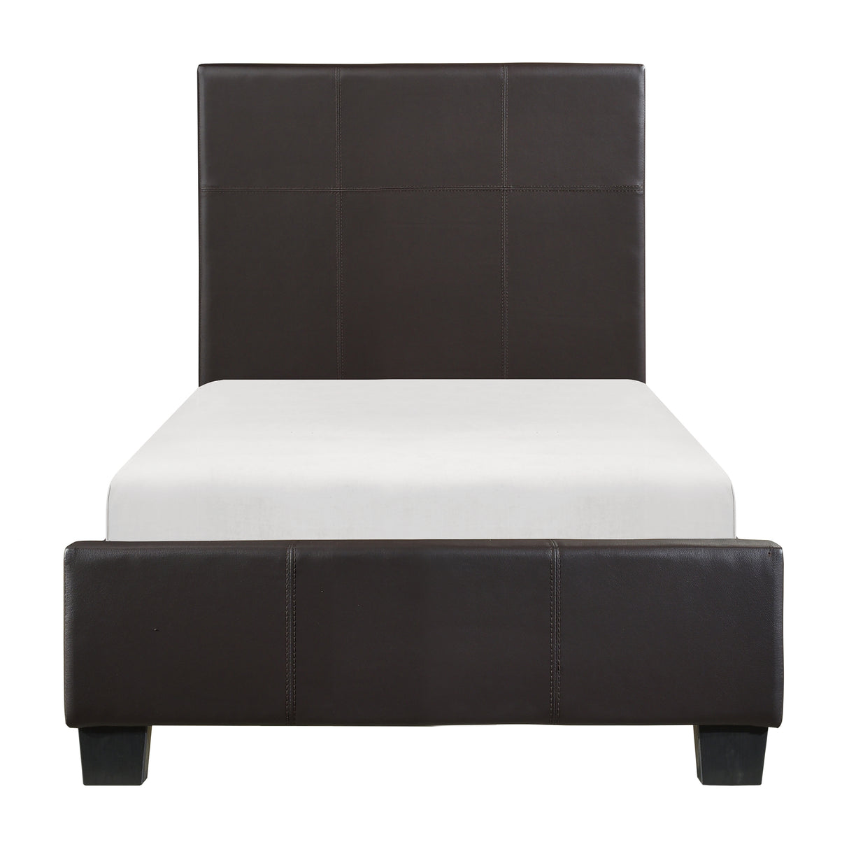 Lorenzi Dark Brown Twin Platform Bed from Homelegance - Luna Furniture