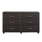 Lorenzi Dark Brown 4-Piece Youth Bedroom Set (Twin Bed, Nightstand, Dresser, Mirror) from Homelegance - Luna Furniture