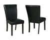 Ferrara White/Black Side Chair, Set of 2