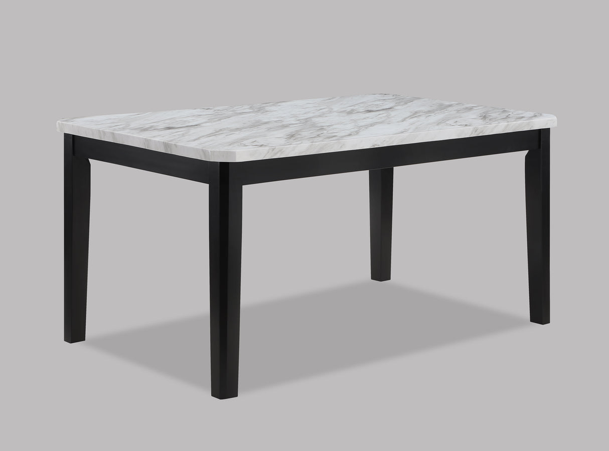 Pascal Black/Gray Marble-Top Dining Set from Crown Mark - Luna Furniture