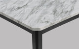 Pascal White/Black Faux Marble Dining Table from Crown Mark - Luna Furniture