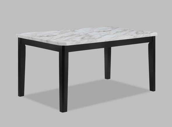 Pascal Gray/White Marble-Top Dining Set