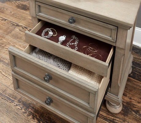 Bethel Wire Brushed Gray Nightstand from Homelegance - Luna Furniture