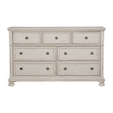 Bethel Wire Brushed White Dresser from Homelegance - Luna Furniture