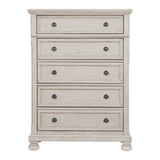 Bethel Wire Brushed White Chest - Luna Furniture