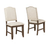 Regent Grayish Brown Side Chair, Set of 2