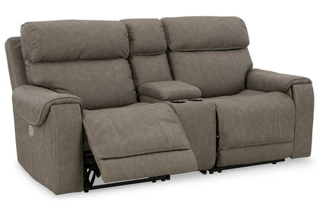 Starbot Fossil 2-Piece Power Reclining Loveseat with Console
