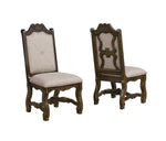 Neo Renaissance Dark Oak Side Chair, Set of 2