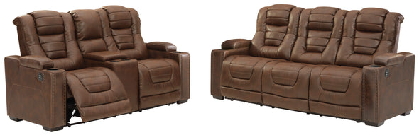 Owner's Box Thyme Power Reclining Living Room Set with Adjustable Headrest - Luna Furniture