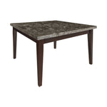 Decatur Dark Cherry Marble-Top Counter Height Table