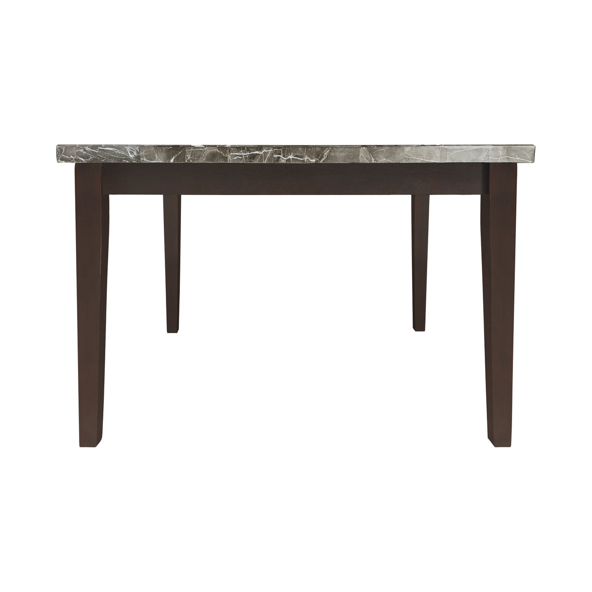 Decatur Dark Cherry Marble-Top Counter Height Table