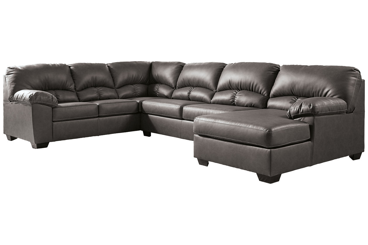 Aberton Gray 3-Piece Sectional with Chaise from Ashley – Luna
